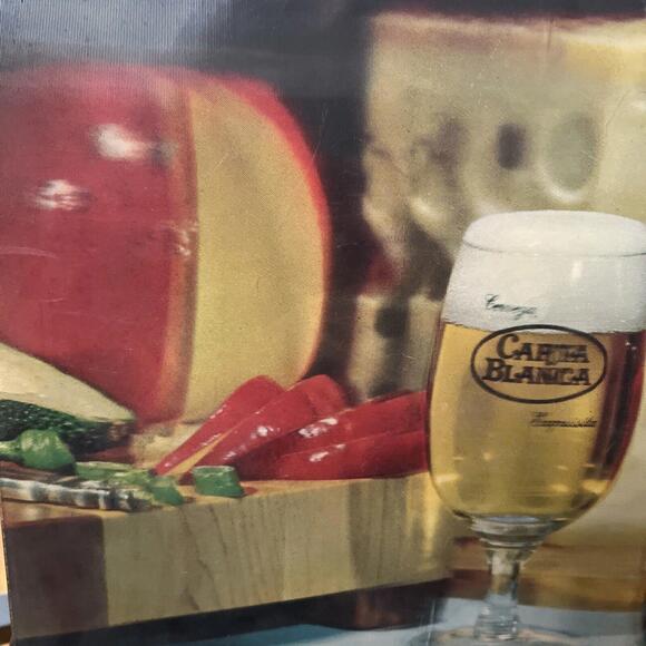CARTA BLANCA BEER/CHEESE VARI-VUE 3D LENTICULAR PICTURE 2 sided READ - Picture 4 of 8